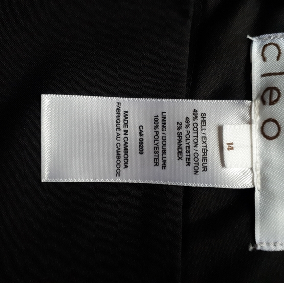 Cleo Black Pencil Skirt - Picture 3 of 3